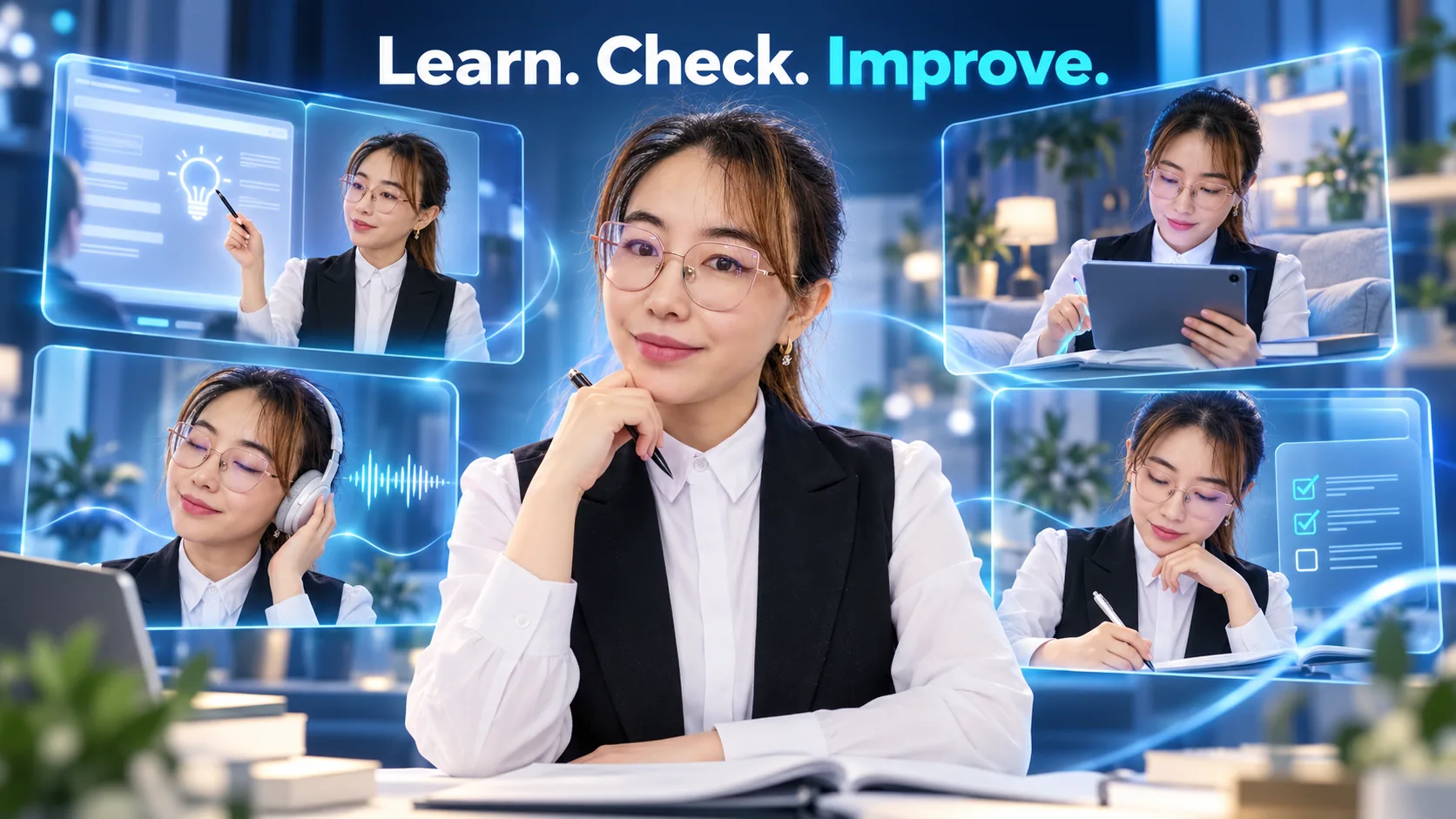 Идеяның қорытындысы: Learn. Check. Improve.